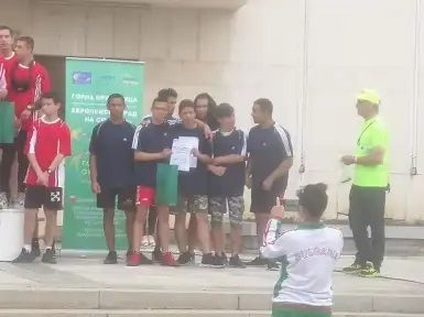 Участие в ученическата щафета Г. Оряховица - ПТГ Васил Левски - Горна Оряховица